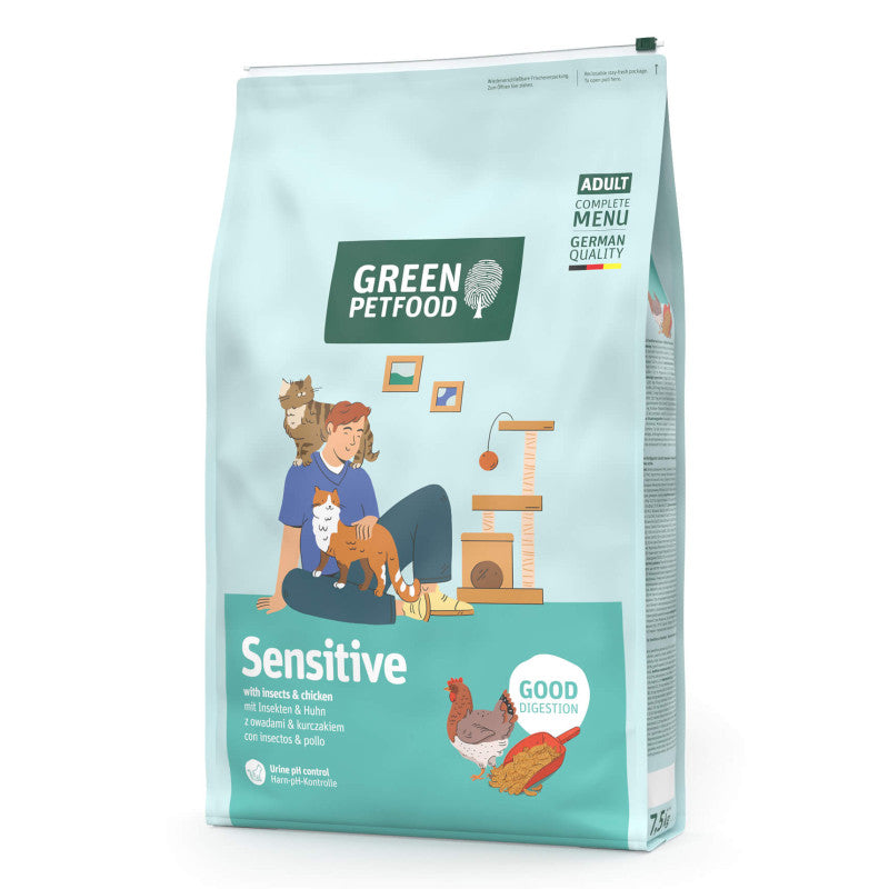 Green Petfood FairCat Safe - Ração Seca para Gato Adulto com Inseto