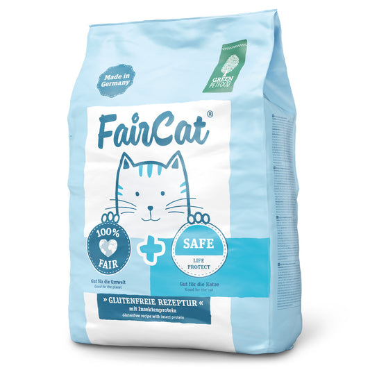 Green PetFood FairCat Safe - Ração seca para gato com sensibilidades - Inseto