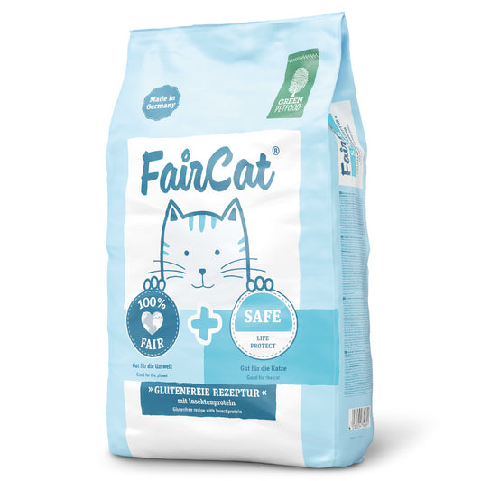 Green PetFood FairCat Safe - Ração seca para gato com sensibilidades - Inseto