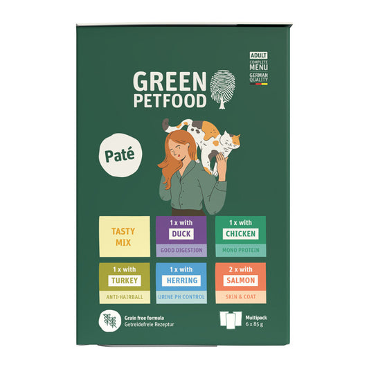 Green Petfood Patê Sem Cereais para Gato Adulto - Variedades Funcionais