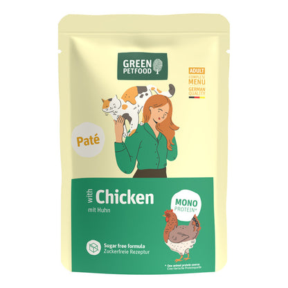 Green Petfood Patê Sem Cereais para Gato Adulto - Variedades Funcionais