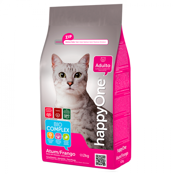 happyOne - Ração seca para gato adulto - Atum e frango