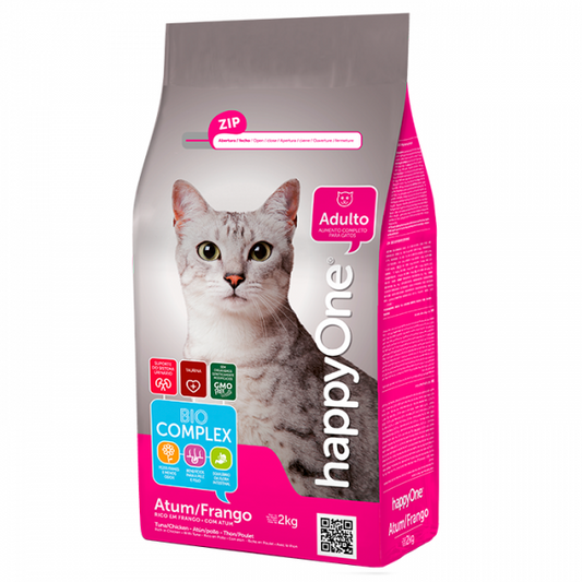 happyOne - Ração seca para gato adulto - Atum e frango