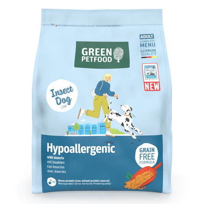Green Petfood InsectDog Hypoallergen - Ração seca para cão adulto alérgico - Inseto
