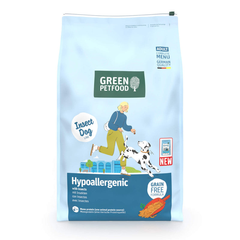 Green Petfood InsectDog Hypoallergen - Ração seca para cão adulto alérgico - Inseto