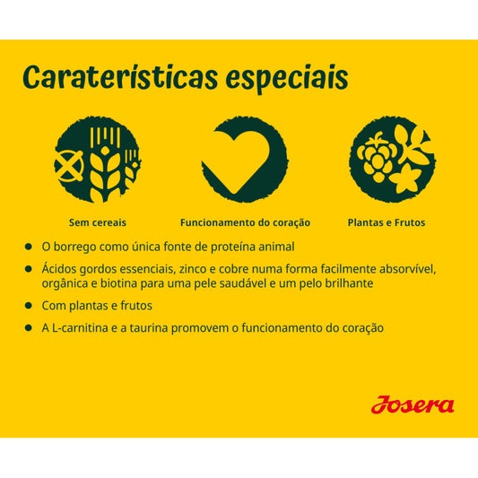 Josera Grainfree - Cão Adulto - Borrego e Batata Doce