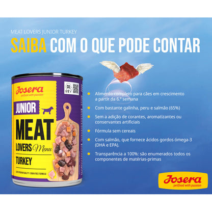 Josera Meat Lovers Menu Junior - Cão Cachorro em Crescimento - Patê