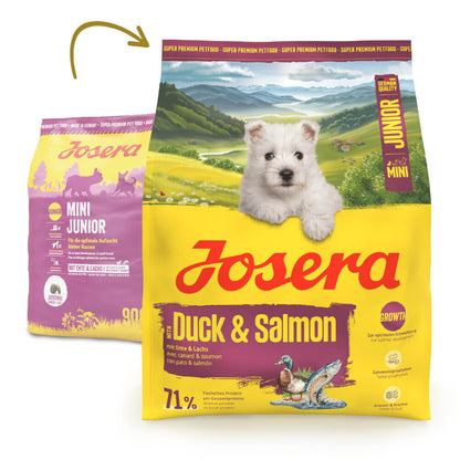 Josera Mini Junior - Pato e Salmão