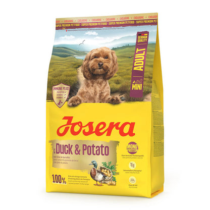 Josera Mini Pato & Batata - Ração seca para cão adulto pequeno - Pato e batata