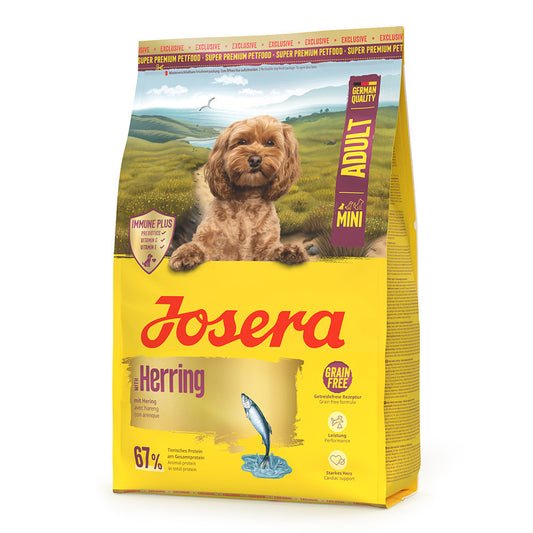Josera Mini - Ração Seca Sem Cereais para Cão Mini Adulto - Arenque
