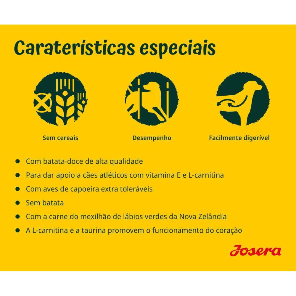 Josera Nature Energetic Grainfree - Cão Adulto - Batata Doce