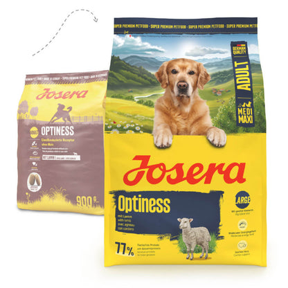 Josera Optiness - Ração seca para cão adulto médio/grande - Borrego