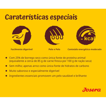 Josera - Ração seca para cão adulto - Borrego e arroz