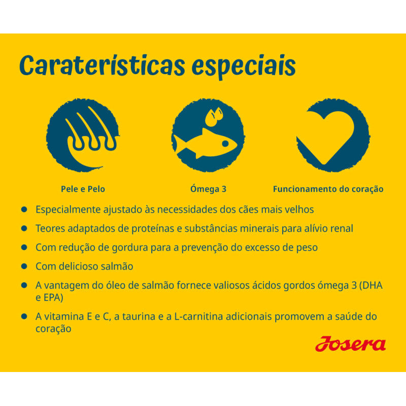 Josera Senior Plus - Cão Sénior com Sensibilidades - Salmão