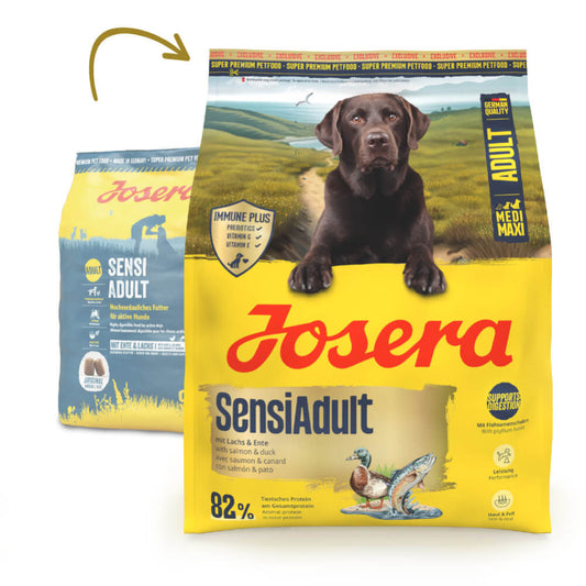 Josera SensiAdult - Cão Ativo Médio/Grande - Pato e Salmão