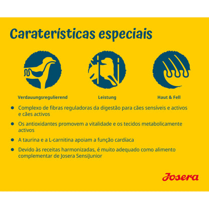 Josera SensiAdult - Cão Ativo Médio/Grande - Pato e Salmão