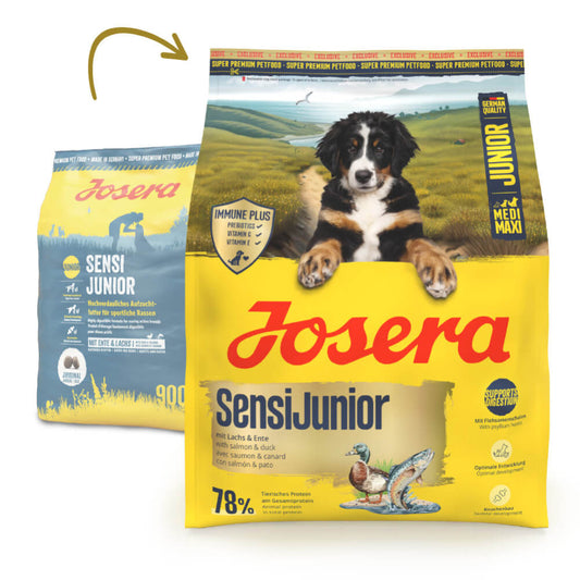 Josera SensiJunior - Cachorro Médio/Grande - Pato e Salmão