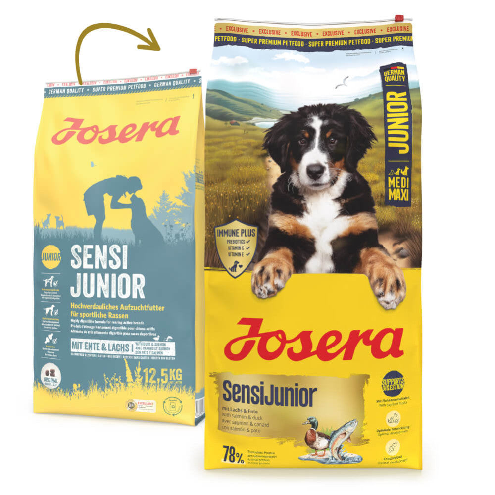 Josera SensiJunior - Cachorro Médio/Grande - Pato e Salmão