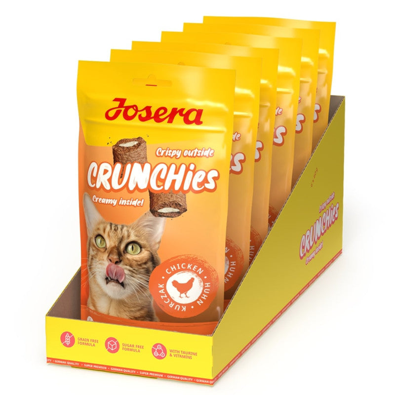 Josera Crunchies - Snacks com recheio para gato ( Vários Sabores)