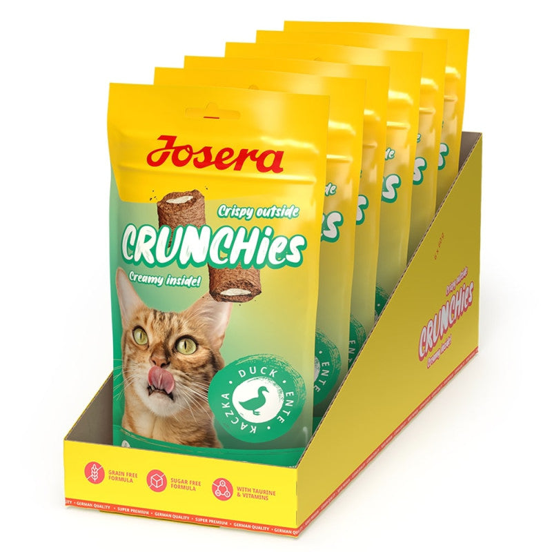 Josera Crunchies - Snacks com recheio para gato ( Vários Sabores)