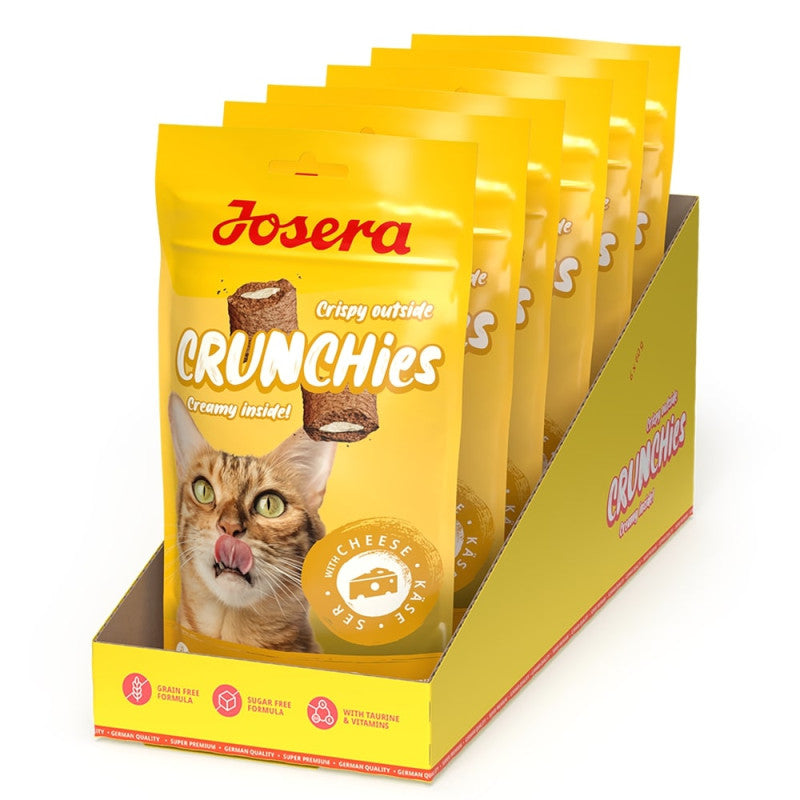 Josera Crunchies - Snacks com recheio para gato ( Vários Sabores)