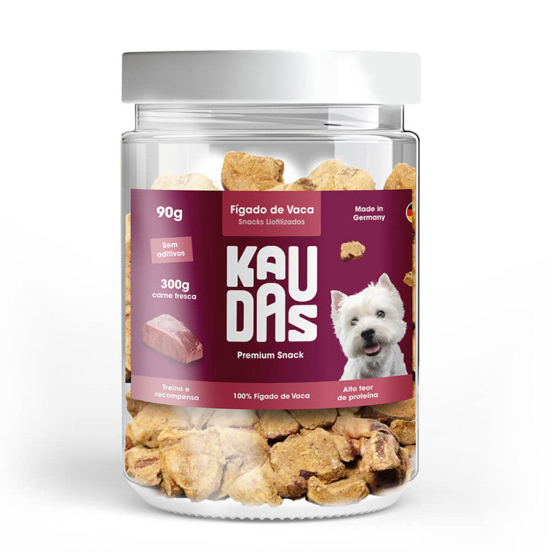 Snacks Liofilizados para Cães Kaudas - 100% Naturais | Alta Proteína | Vários Sabores