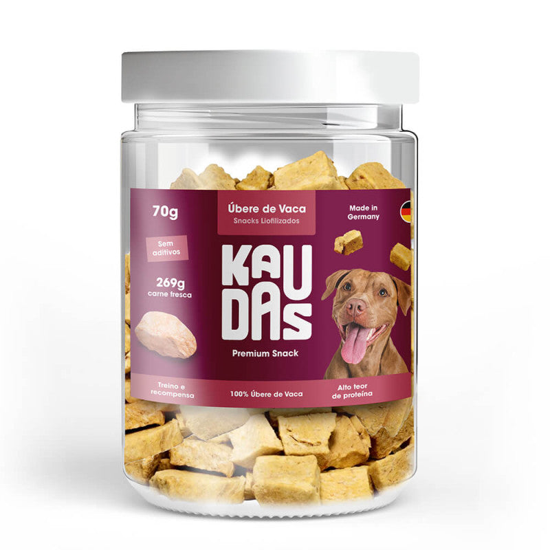 Snacks Liofilizados para Cães Kaudas - 100% Naturais | Alta Proteína | Vários Sabores