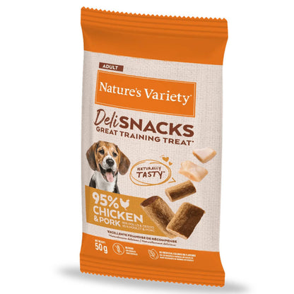 Nature’s Variety Deli Snacks para Cão Adulto - Snack Sem Cereais - Frango