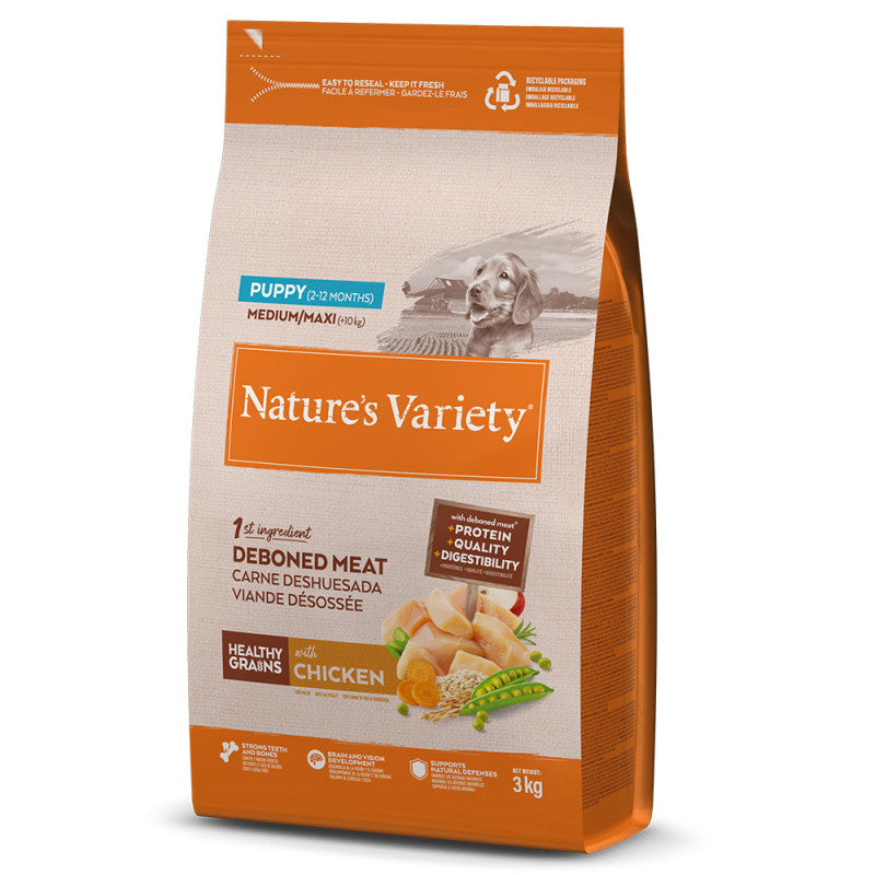 Nature's Variety Healthy Grains Medium/Maxi Puppy - Frango