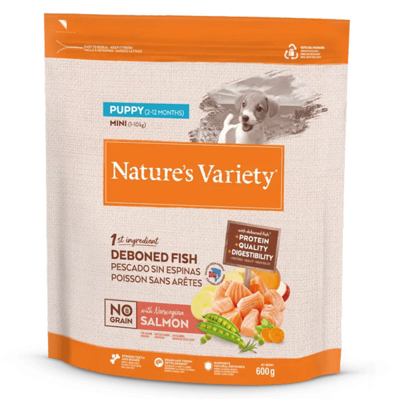 Nature's Variety No Grain Cão Mini Puppy - Salmão