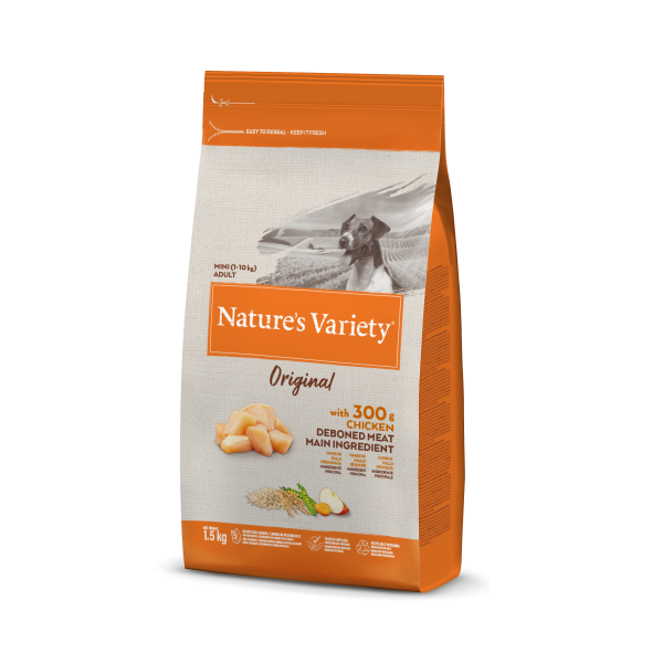 Nature's Variety Original Healthy Grains Cão Mini Adulto - Frango