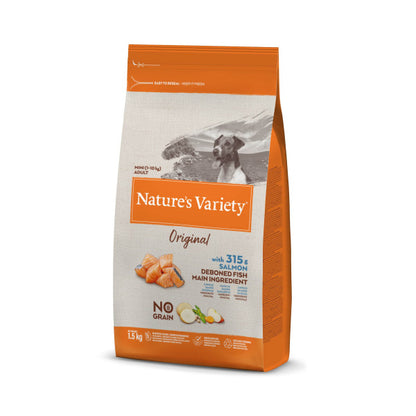 Nature's Variety Original No Grain Cão Mini Adulto - Salmão