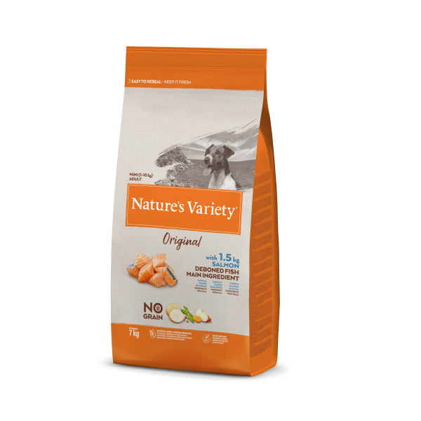 Nature's Variety Original No Grain Cão Mini Adulto - Salmão