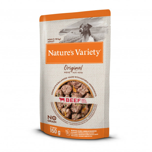 Nature's Variety Original No grain Patê Cão Mini - Vaca