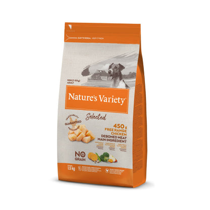 Nature's Variety No Grain Cão Mini Adulto - Frango