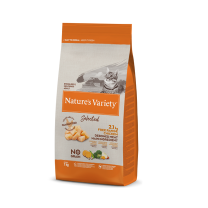 Nature’s Variety No Grain Gato Adulto Esterilizado - Frango