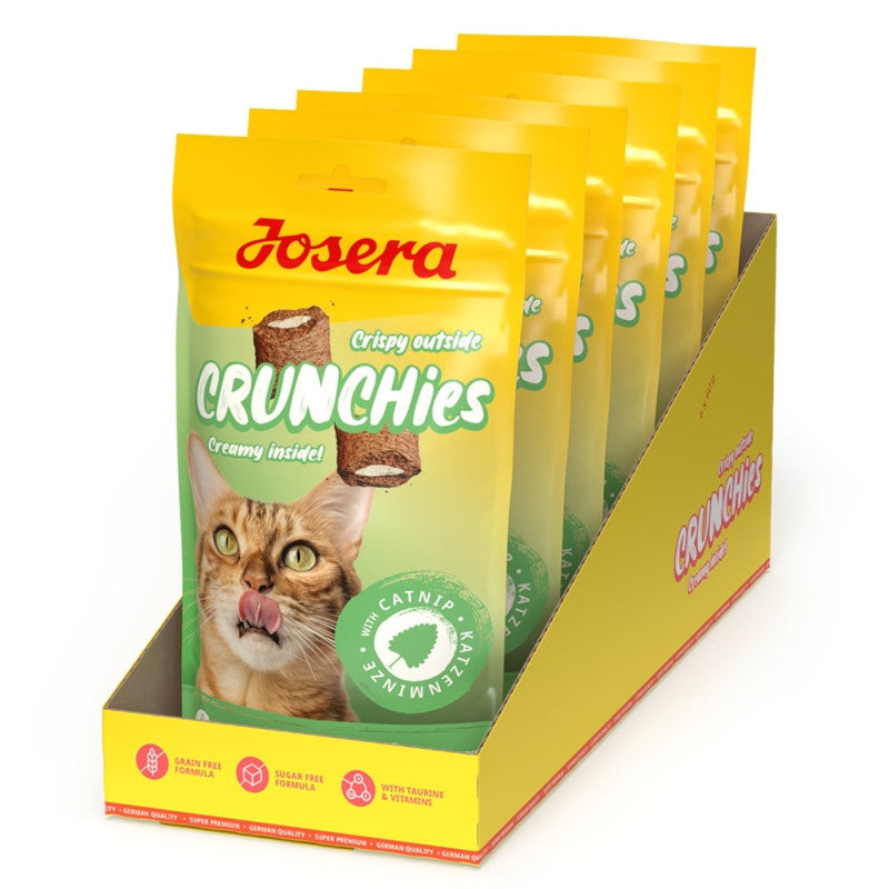 Josera Crunchies - Snacks com recheio para gato ( Vários Sabores)