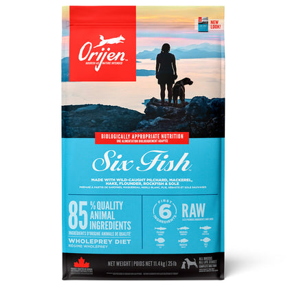 Orijen Six Fish - Ração Seca para Cão Adulto - Peixes