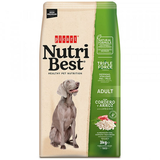 Picart Nutribest - Cão adulto - Cordeiro e arroz