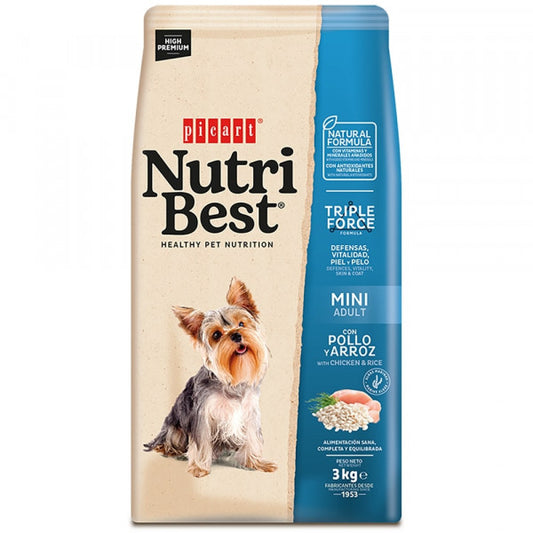 Picart Nutribest Mini - Cão adulto pequeno - Frango e arroz
