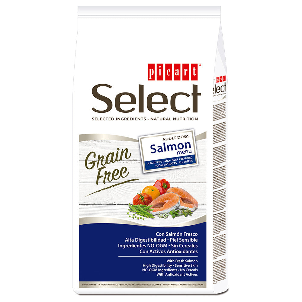 Picart Select Super Premium Adulto - Grain Free - Salmão