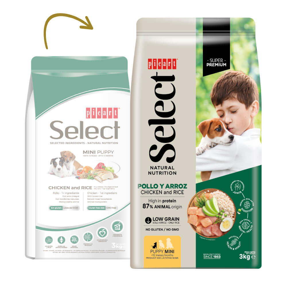Picart Select Super Premium Puppy Mini - Frango e Arroz