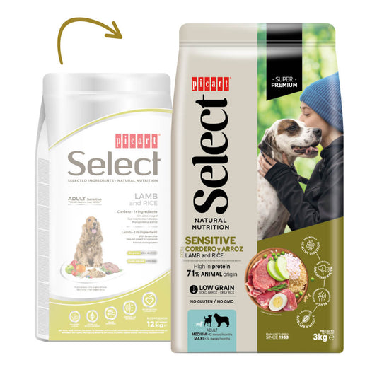 Picart Select Super Premium Sensitive - Cão Adulto - Cordeiro e Arroz