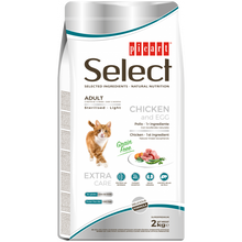 Picart Select Sterilised/Light Grain free - Ração seca sem cereais para gato adulto - Frango e ovo
