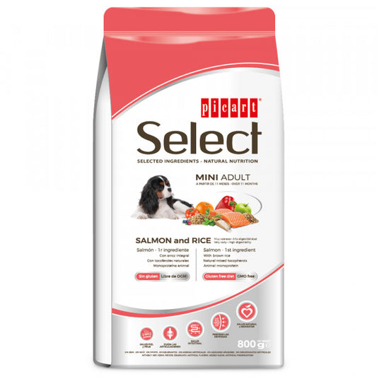 Picart Select Super Premium Sensitive - Cão Adulto Mini - Salmão e Arroz