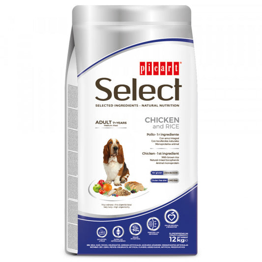 Picart Select Super Premium - Cão Sénior +7 (Frango e Arroz)