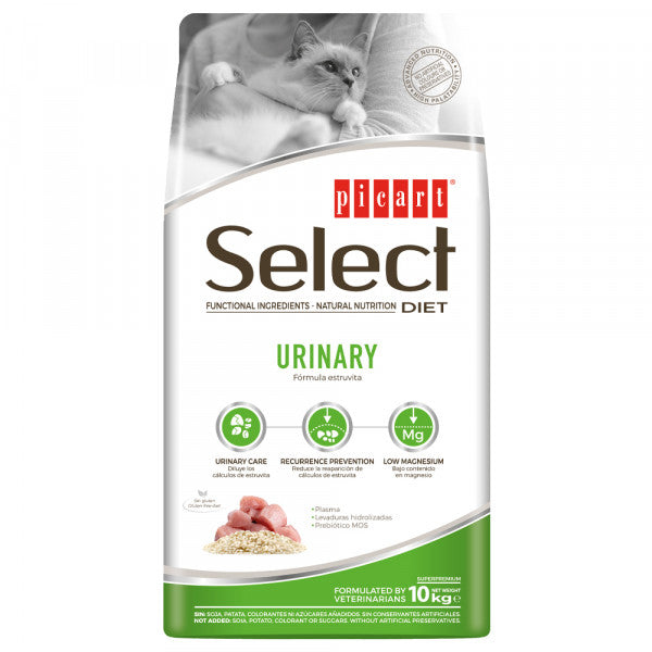 Picart Select Veterinary Diets Urinary - Ração seca para gato com problemas urinários