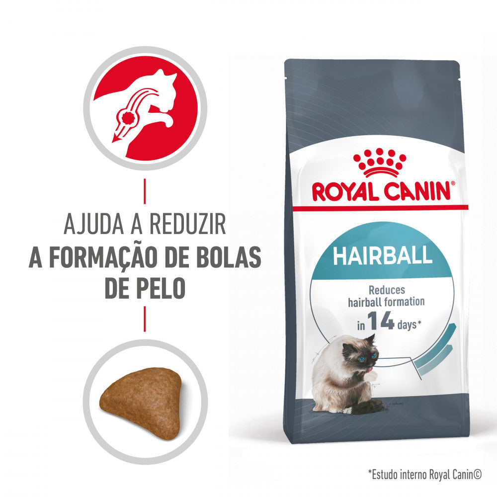 Royal Canin Hairball Care – Ração Seca para Gato Adulto (Controlo de Bolas de Pelo)