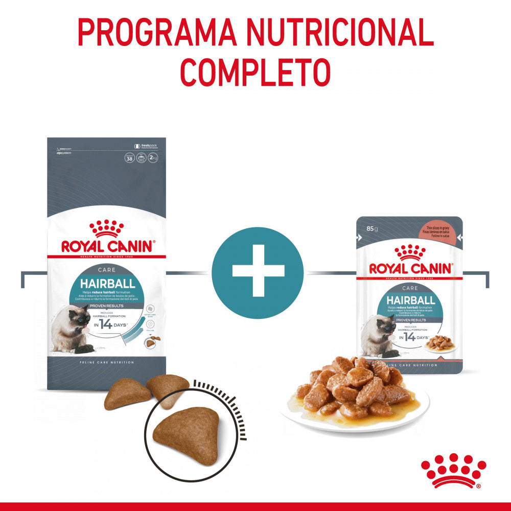 Royal Canin Hairball Care – Ração Seca para Gato Adulto (Controlo de Bolas de Pelo)