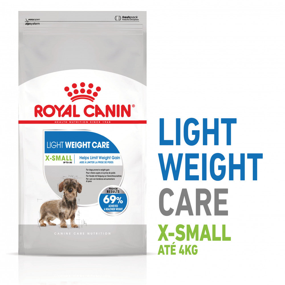 Royal Canin Light Weight Care X-Small Adult - Ração seca para cão de porte muito pequeno para controlo de peso
